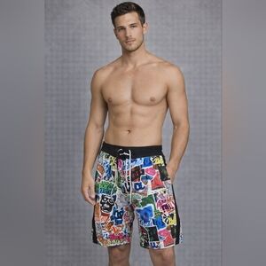 DC Multicolor Graphic Board Shorts